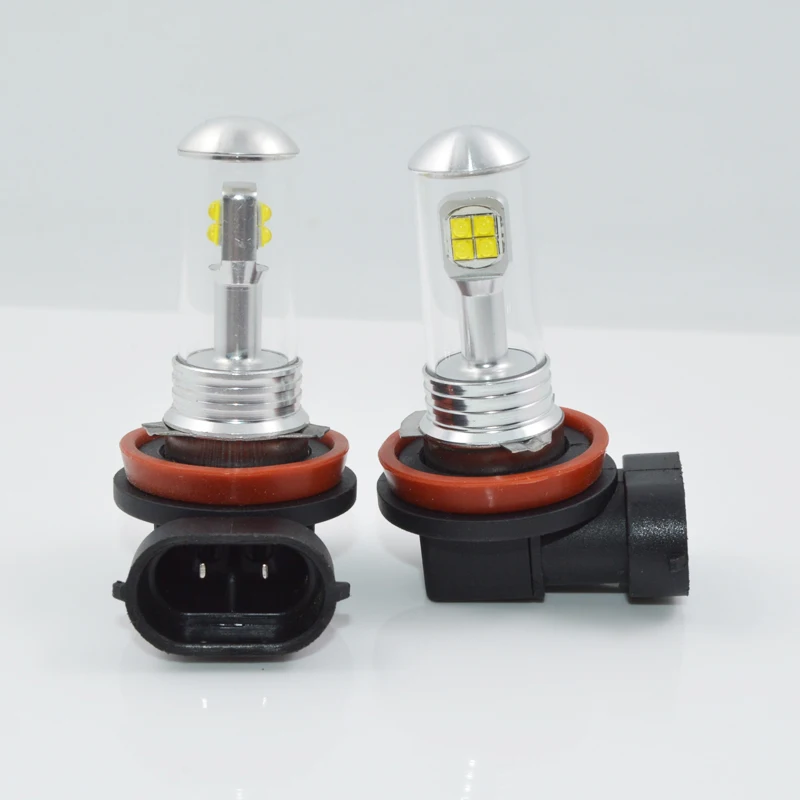 2pcs H11 bulbs Super Bright 3000lm Car LED fog light DRL Daytime