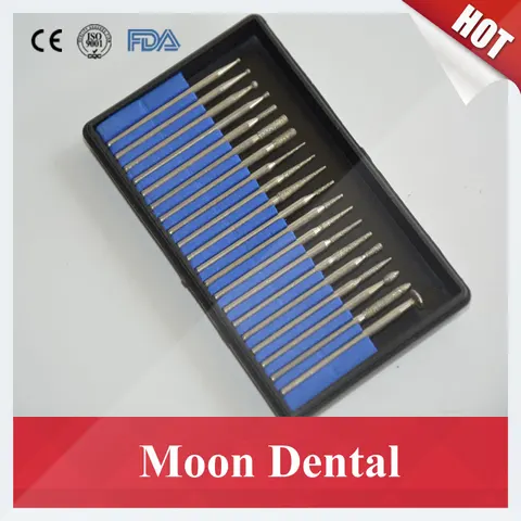 Dental Ferramentas Peças 2 Kits Zd102 hp Kit Polimento Corte Broca 2.35mm Laboratório Diamante Burs Jóias Pedra 40 –
