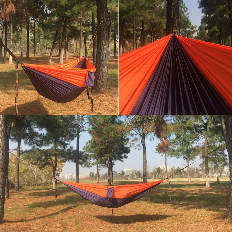 2019 Dropshipping Portable Parachute Hammock Camping Survival Garden  Hunting Leisure Hamac Travel Double Person Hamak