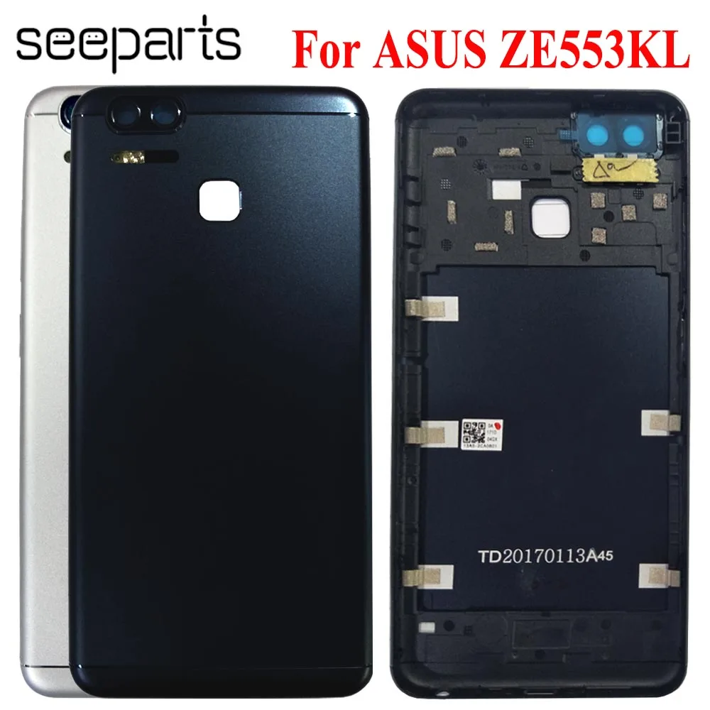 

For ASUS ZenFone 3 Zoom ZE553KL Back Battery Cover Case with Volume Power Button Camera Lens for Asus ze553kl Back housing