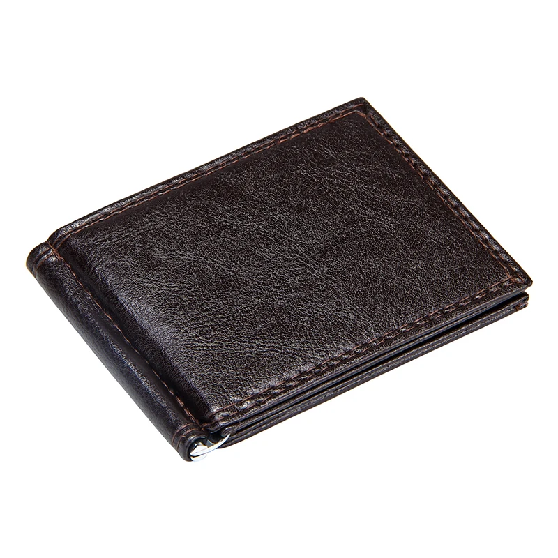 

New Brand Card Holder Slim Money Case Vintage Bifold Short Wallets for Men Pu Leather Luxury Business Purse Male Dollar Wallet