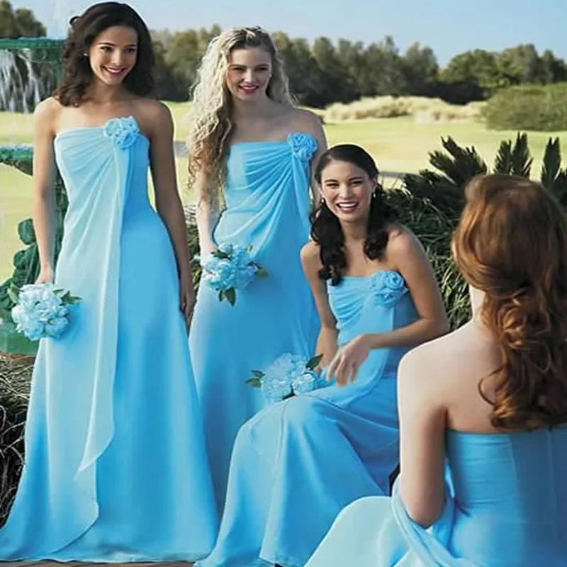 Popular Aqua Blue Bridesmaid Dresses-Buy Cheap Aqua Blue ...