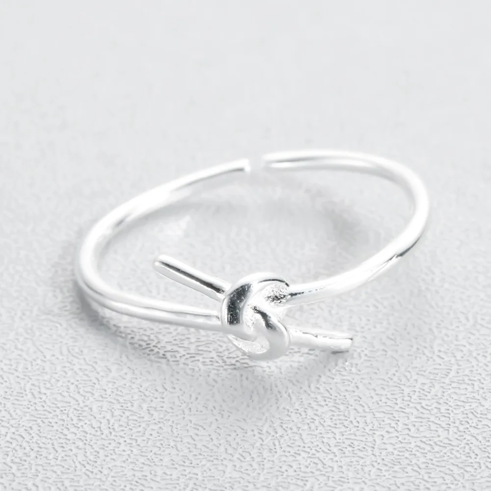 Кольцо женское с бантом регулируемое геометрическим узором|knot ring|love knot ringadjustable