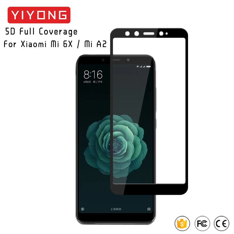 

YIYONG Glass For Xiaomi Mi A2 Lite Tempered Glass For Xiaomi Mi A1 5X 6X Screen Protector For Xiomi Mi 5X 6X Glass Redmi 6 Pro
