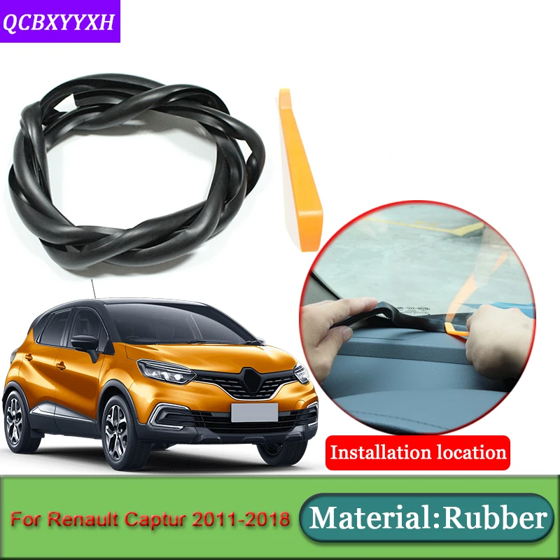 Автомобиль-Стайлинг для Renault Captur 2011- Anti-Шум Звукоизолированные пыле приборной панели автомобиля Лобовое стекло щеточное автомобиля аксессуары