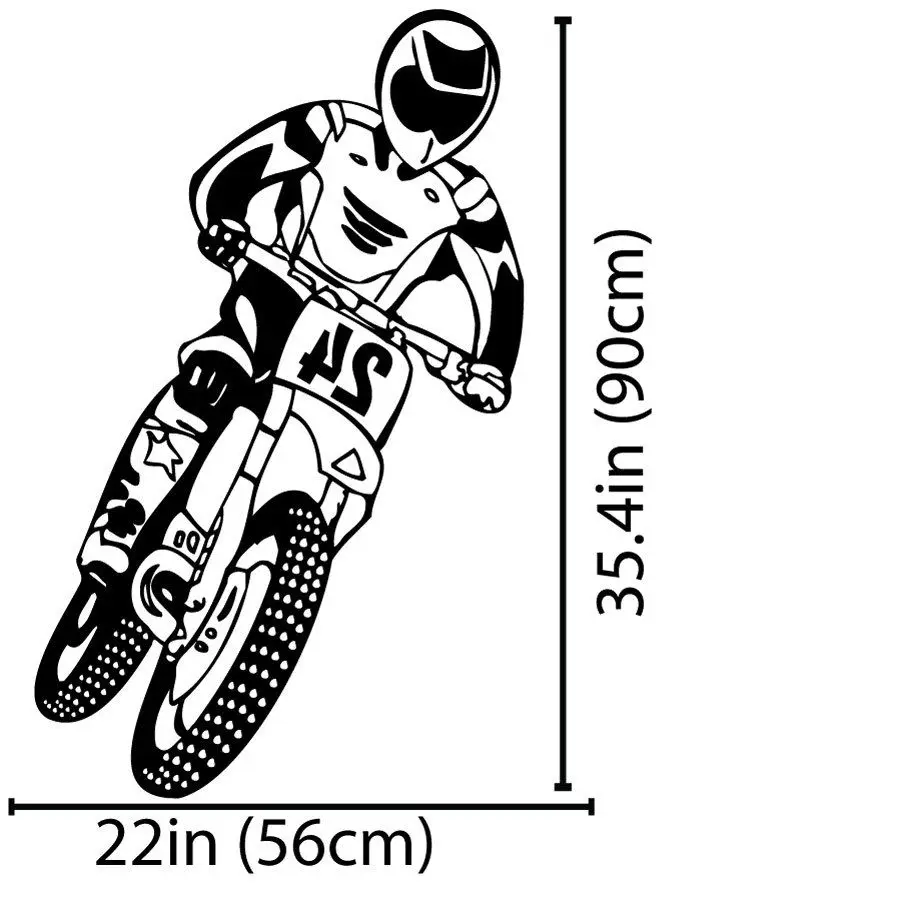 Toko Online Kualitas Removable Vinil Motorcross Sepeda Motor