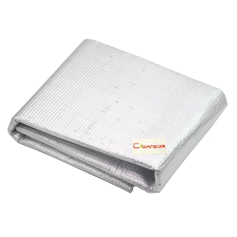 Cawanerl 150CM x 100CM 60" x 40" Car Heat Shield Sound Deadener Insulation Mat Material Aluminum Foil Deadening Noise Control