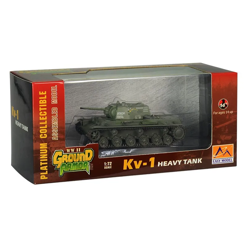 Предустановленная модель в масштабе 1/72 Kliment Voroshilov KV 1 времен Второй мировой войны