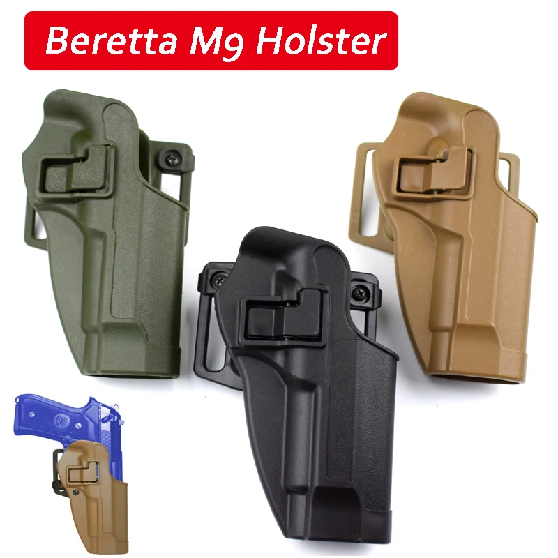 

Beretta M9 92 96 Gun Carry Tactical Waist Holster Hunting Shooting Military Pistol Belt Holster With Belt Loop