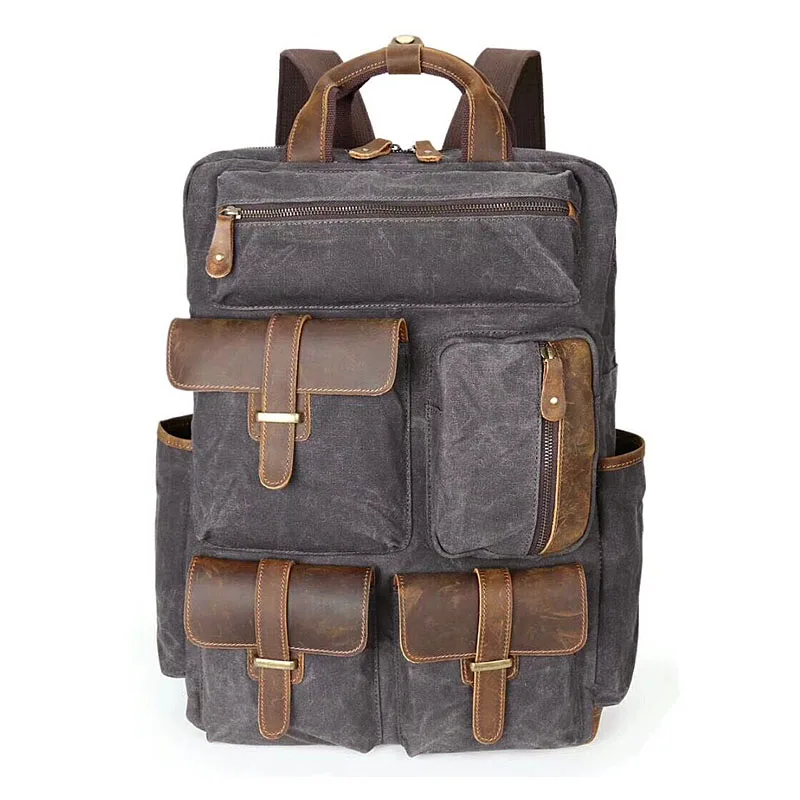 Grand Ordinateur Grande 15 1 De Dos Sac D'épaule Portable Rétro Casual Hommes Voyage Pouce 2 À D'origine Toile Capacité Art 80OmNvwyn