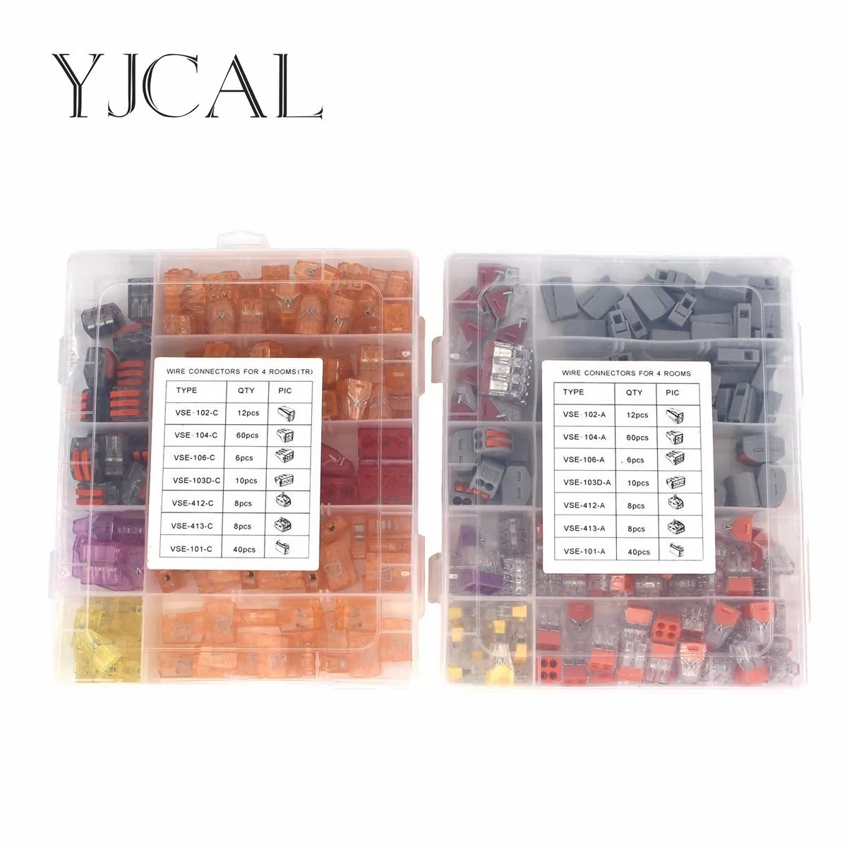 

Wago Type Wire Connector 110PCS/Box Universal Compact Terminal Block Lighting Wire Connector For 4 Room Mixed Quick Connector