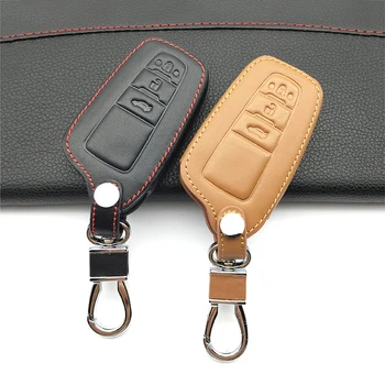 

Top layer leather Genuine Leather car key cover For Toyota CHR C-HR 2017 Prius Car wallet protect shell car keys accessories