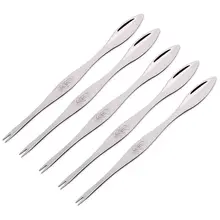 Инструмент для морепродуктов, крекеры для крабов, палочки s, нержавеющая сталь для ложек, инструмент для чистки крабов, креветок, Клещи для лобстера, клипса-5 шт