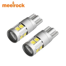 Meetrock 2x super bright led t10 w5w автомобилей лампа 9 smd 3030 EMC авто чтения парковка туман габаритный задний свет 152 194 12 В белый 6000 К