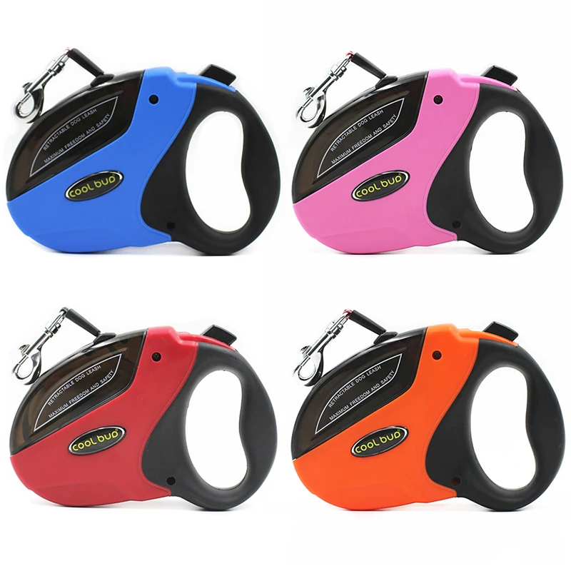 

5M 50 KG Durable Nylon Big Dog Leash Retractable Dog Leash Automatic Extending Pet Walking Leads For Medium Large Dogs Pitbulls