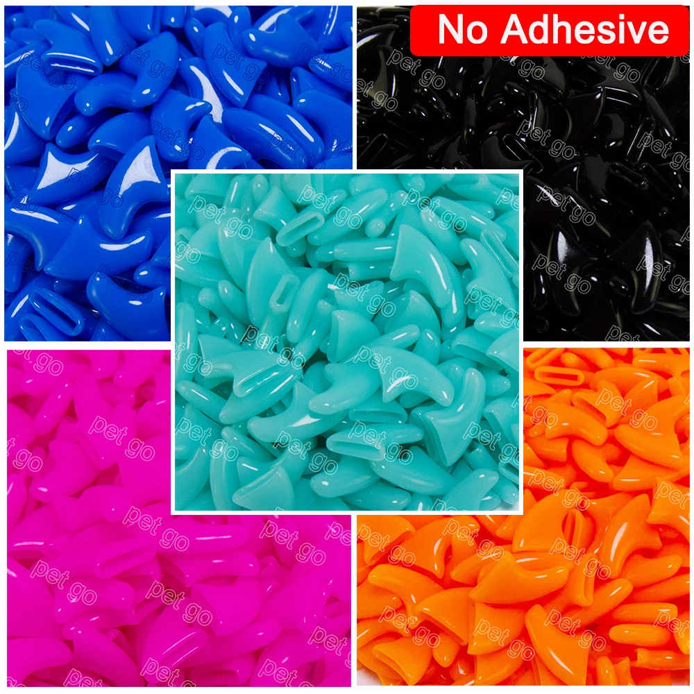 100pcs/lot Soft Silicone Cat nail Caps Control Pet Paw Claw Nail Protecter Grooming Size XS S M L 4