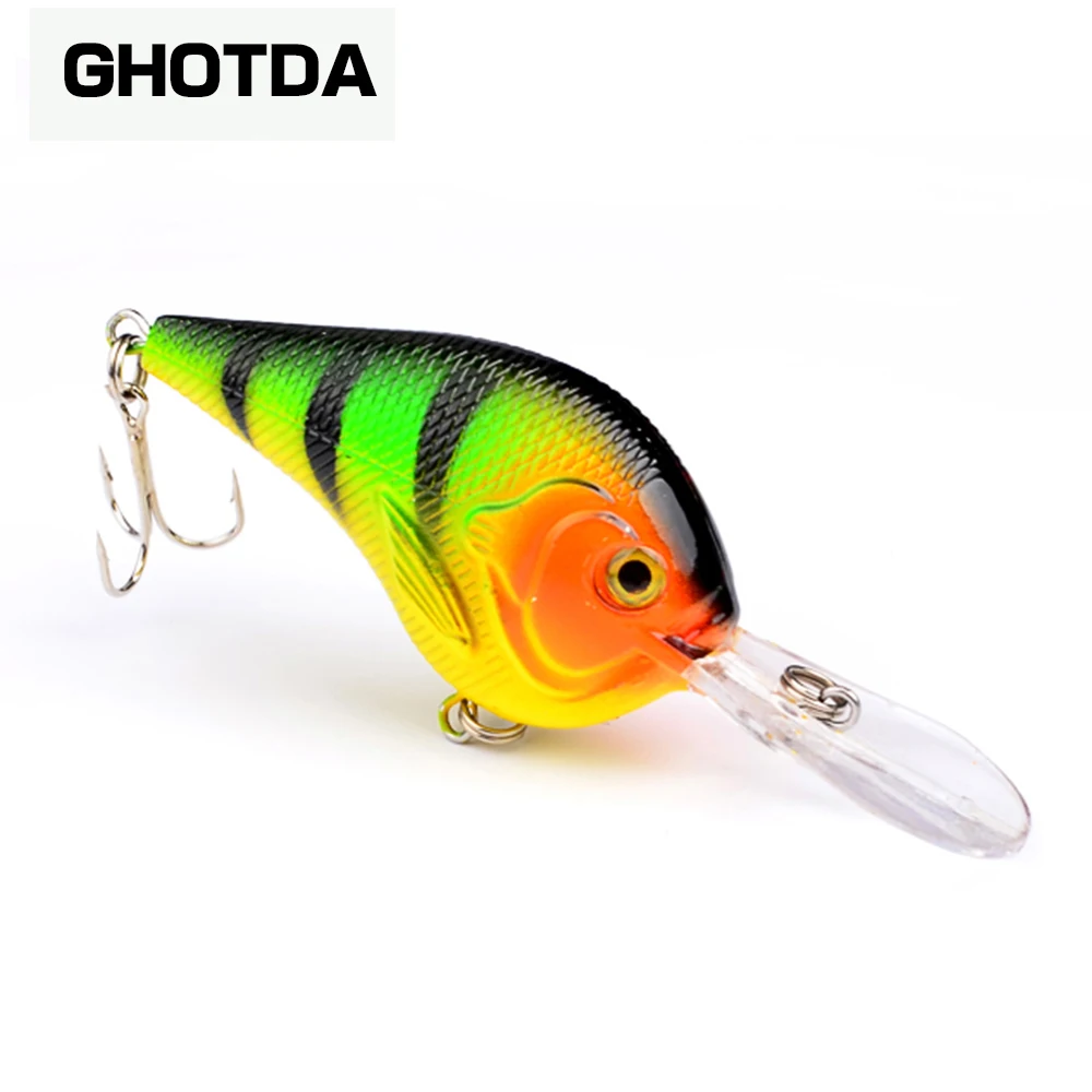  GHOTDA Crankbait 11g 9.6cm Diving Depth 1.2-2.7 Meters Vivid Swimming Movement Fishing Lure
