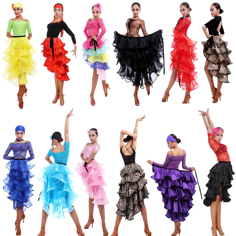Женское платье для латиноамериканских танцев 17 цветов|tango dance dress|kids ballroomdance dress |