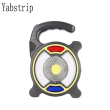 Светодиодный портативный Точечный светильник на солнечной батарее, usb Перезаряжаемый COB наружный поисковый светильник, рабочий светильник, лампа для охоты, кемпинга, светодиодный светильник-вспышка