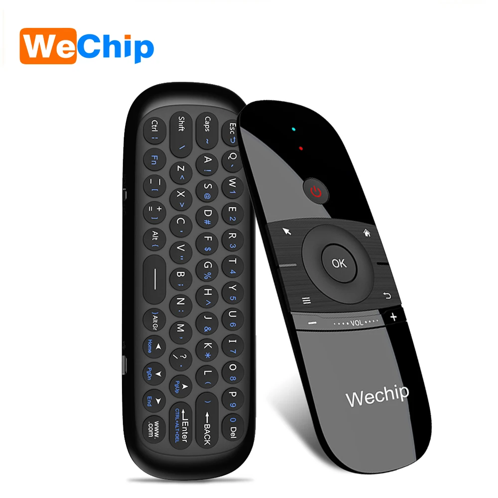 Wechip W1 клавиатура мышь беспроводная 2,4G английский или русский Fly Air mouse Rechargeble пульт дистанционного управления для Android Tv Box/Mini Pc/Tv