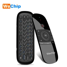 Wechip W1 клавиатура мышь беспроводная 2,4G английский или русский Fly Air mouse Rechargeble пульт дистанционного управления для Android Tv Box/Mini Pc/Tv