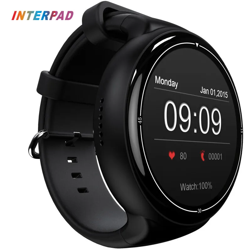 

2017 Interpad Android 5.1 OS i4 Air Smart Watch 2GB/16GB GPS Wifi 3G Bluetooth Smartwatch Support Google Play For iPhone 8