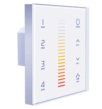 

EX6;CT European-style touch panel;AC100-240V input;RF 2.4G+DMX512 signal output