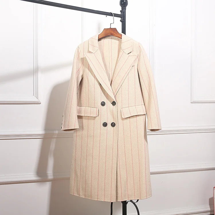Manteau Pour Color Femmes 2018 apricot Pink Automne De gray Européenne Mode Marque Designer 11l589 hiver Vêtements Défilé T7qwawfx8