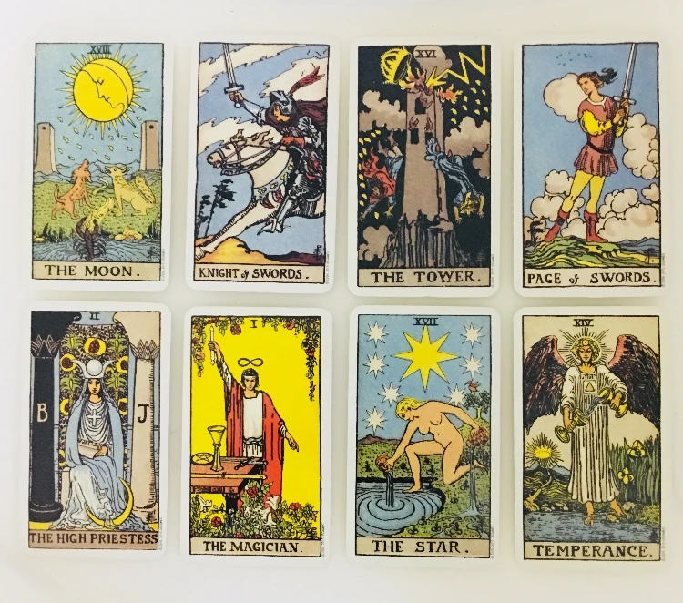 Английская версия карточная игра Smith Waite Tarot колода Таро с английской книгой для