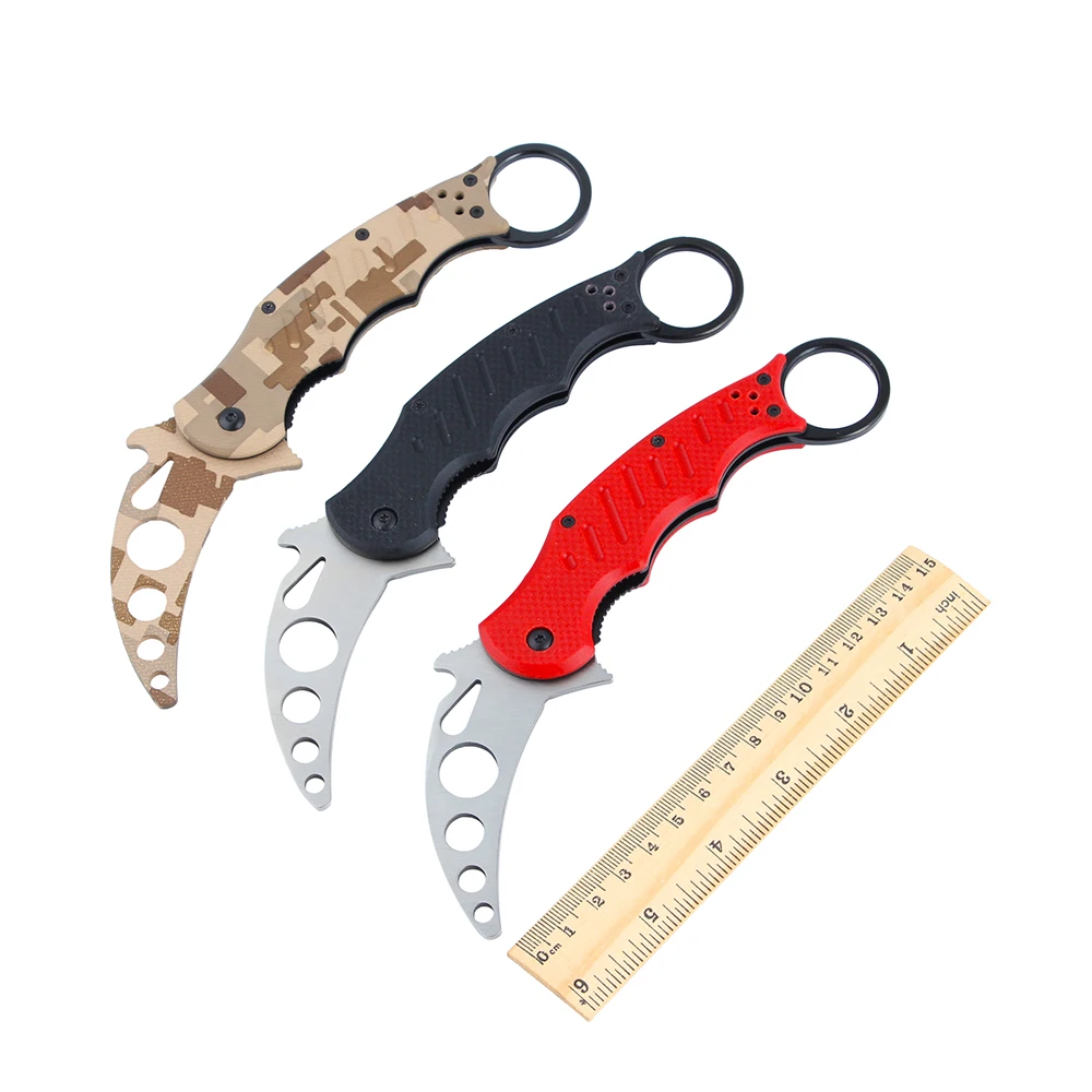 FOX Karambit Knife Trainer Training Folding Knife Outdoor Camping