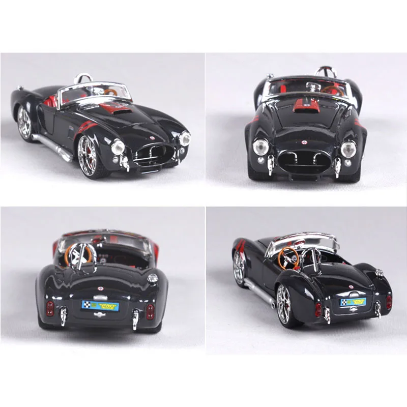 1:24 1969 Ford Shelby Cobra Классическая Металлическая Модель автомобиля винтажный игрушечный автомобиль Высокая литая модель украшения или сбора