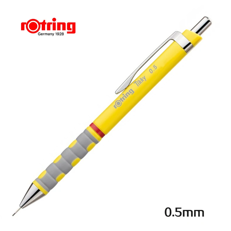 Механический карандаш Rotring Tikky 0,35 мм/0,5 мм/0,7 мм/1,0 мм, грифельные карандаши для школы, Графитовые карандаши, товары для рукоделия - Цвет: Yellow 05mm