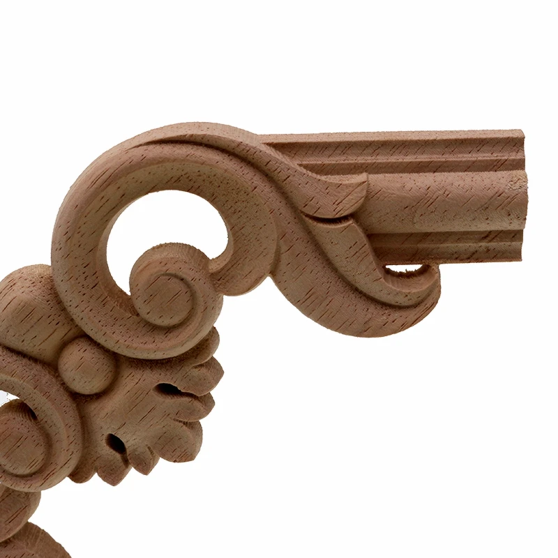 VZLX Antique Decorative Wood Appliques For Furniture Decor Cabinet Door Irregular Wooden Mouldings Flower Carving Figurine VZLX Antique Decorative Wood Appliques For Furniture Decor Cabinet Door Irregular Wooden Mouldings Flower Carving Figurine