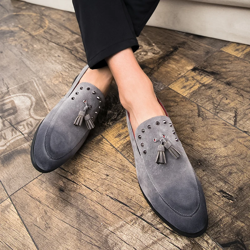 spiked tassel genuine leather men shoes luxury brand rivet designer 2018 male footwear formal dress studded oxford shoes for men (26)