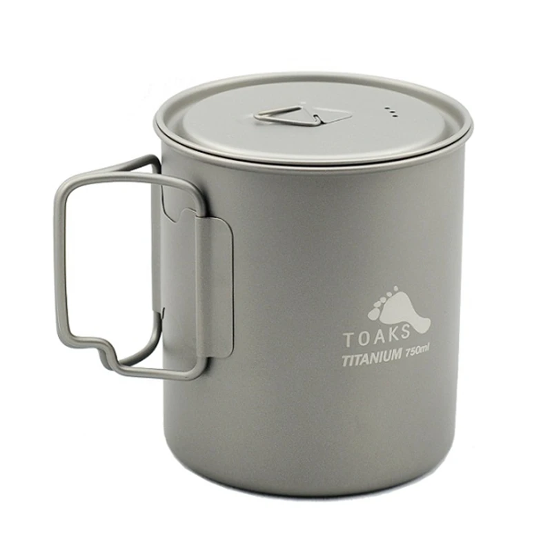 

3in1Titanium Folding Cup Ultralight Titanium Tableware Titanium Pot Portable Titanium Bowl Camping Cup Titanium 750ml 110g