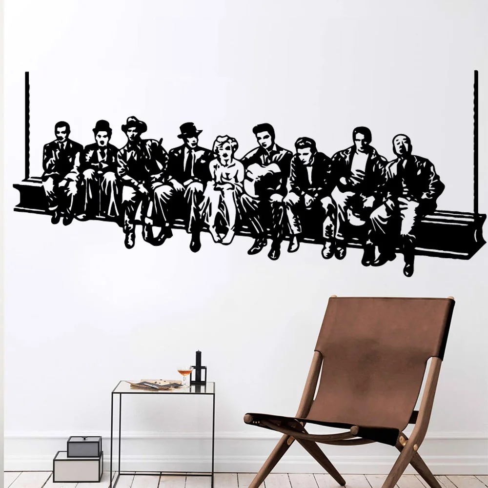 

Diy Hollywood dinner film star Wall Stickers Animal Lover Home Decoration For Living Room Kids Room Home Party Decor Wallpaper