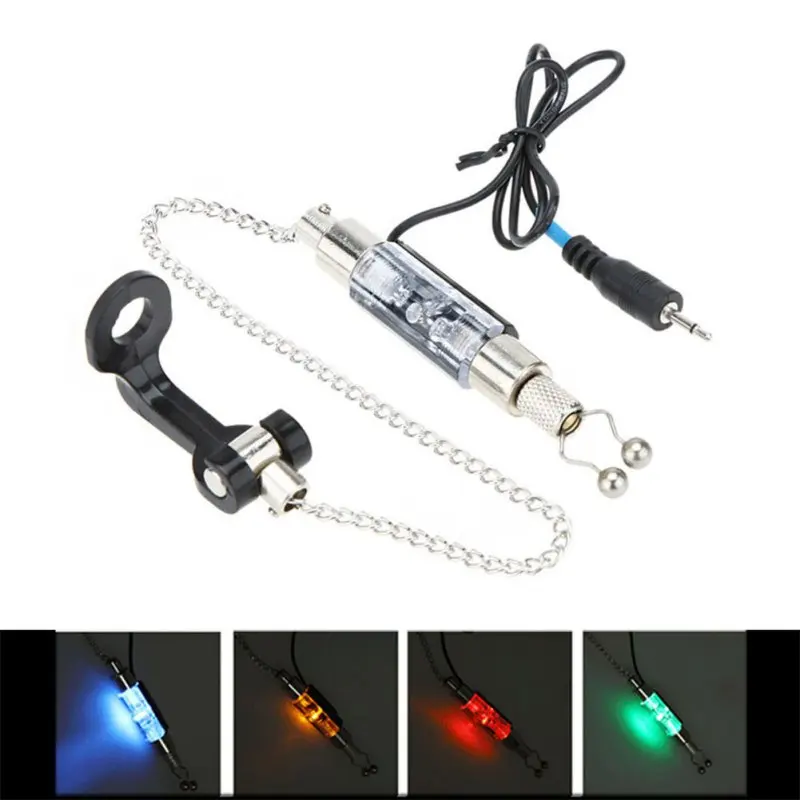 

LED Fishing Alarm Chain Hanger Swinger Indicator Fishing Bite Alarm Fishing Tackle Tools 6 Colors