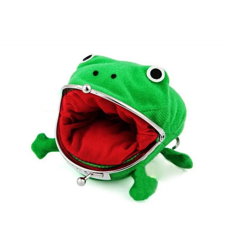 Cute Cartoon Frog Soft Plush Wallet Coin Purse Handbag