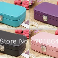 Высококачественный Модный Ювелирный чехол PU кожаная коробка для украшений ювелирный аксессуар для хранения упаковки