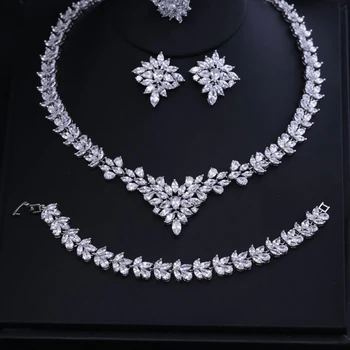 

janekelly HotsaleAfrican 4pcs Bridal Jewelry Sets New Fashion Dubai Full Jewelry Set For Women Wedding Party Accessories Desi