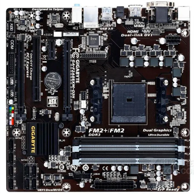 Для новых материнская плата для Gigabyte GA-F2A88XM-D3H F2A88XM-D3H DDR3 FM2+ Desktop материнская плата