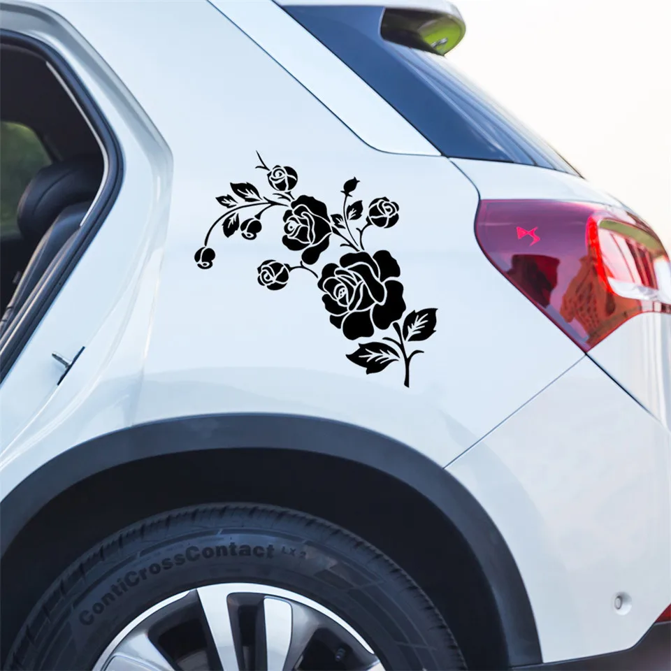 Waterproof Car Decoration Sticker Flower Window Decoration Vinyl Decal Motorcycle Reflective Car Sticker Car Styling 1612CM  (2)