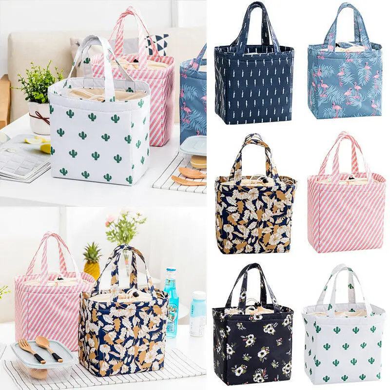 

2019 New Adult Kid Insulated Lunch Bag Tote Thermal Cooler Picnic Travel Food Box