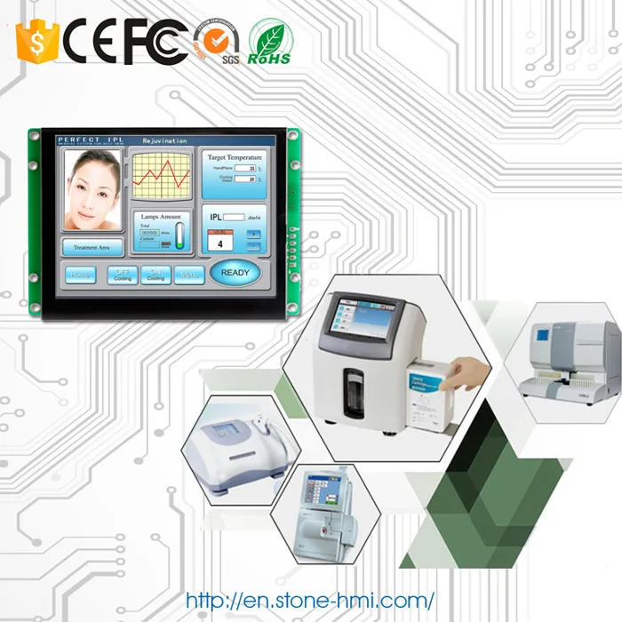 8 LCD screen module with touch & controller & dirver & RS232 RS485 TTL level port