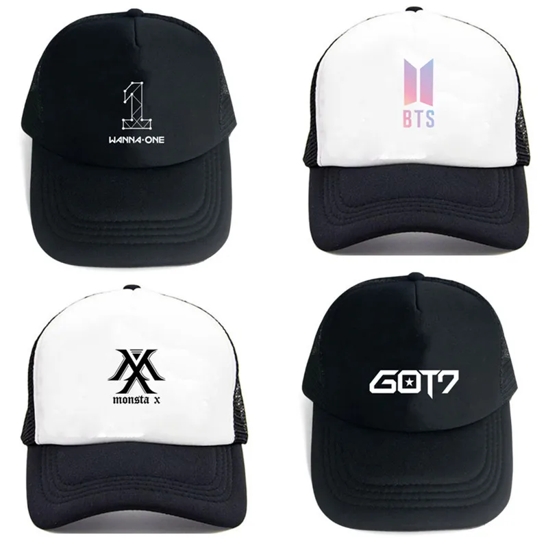 Hats Kpop Got7 Cap Monsta X Twice Seventeen Unisex Summer Hat Baseball Cap Adjustable Clothing Shoes Accessories Vishawatch Com