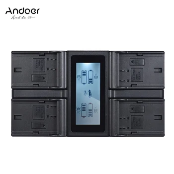 

Andoer DMW-BLF19E 4-Channel LCD Digital Camera Battery Charger for Lumix DC-GH5 DMC-GH3 DMC-GH3K DMC-GH4 DMC-GH4K