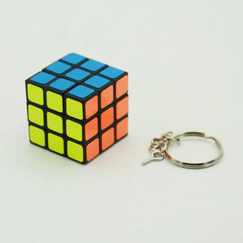3 см мини-брелок магический куб 3x3x3 Neo Cubo стикер скорость Твист Головоломка Развивающие игрушки для детей подарок игра Кубик Рубика