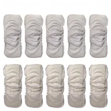 Многоразовые 5 слоев моющиеся для детских подгузников крышка водонепроницаемый органический бамбуковый хлопок обертывание