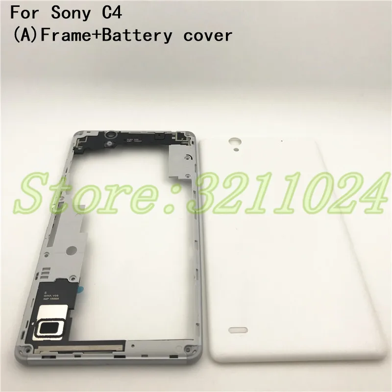 

Good quality Original For Sony Xperia C4 S55T E5333 New housing Middle Frame panel Cover With Battery cover+NFC