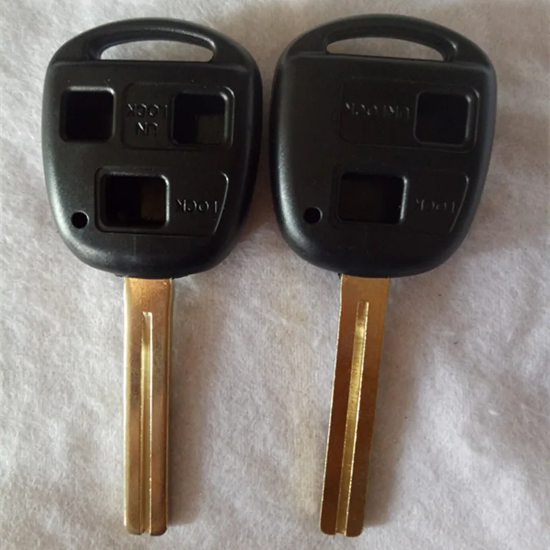 

DAKATU 2/3 Buttons Remote Key Shell Case For Lexus With TOY40 Uncut Blade Fob Key Cover